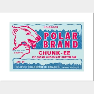 1950s Polar Brand Chunk EE Ice Cream Posters and Art